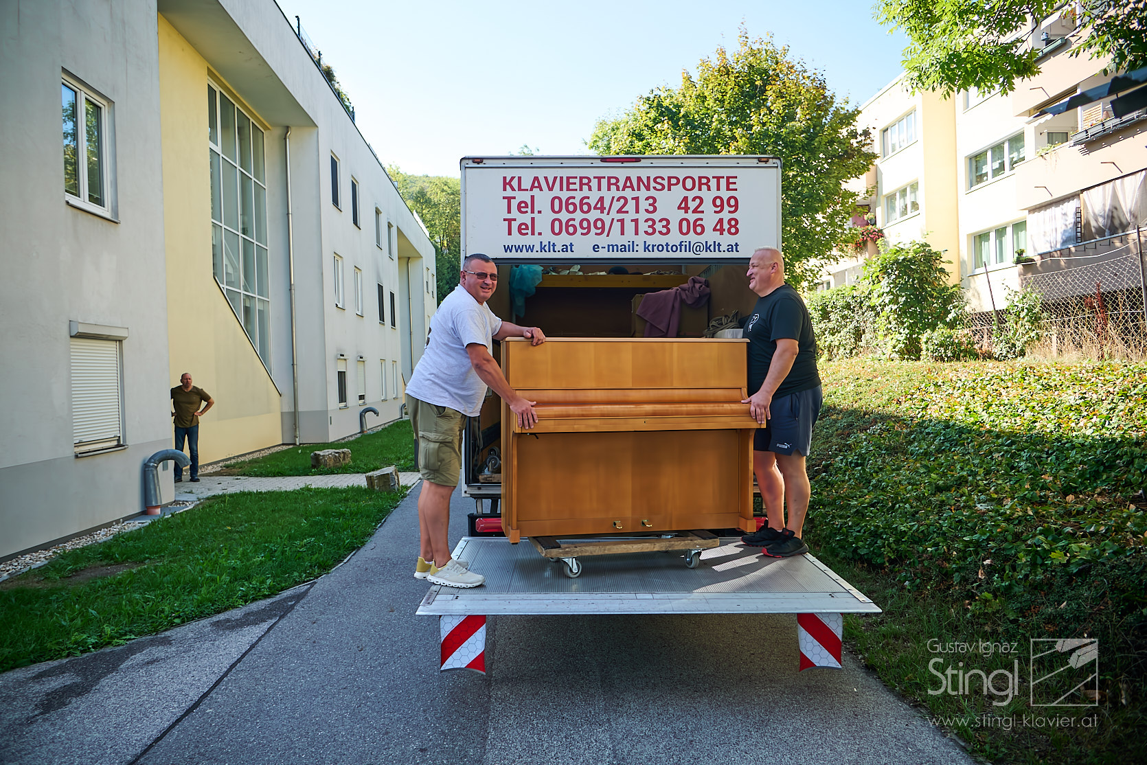 Auslieferung August Förster Piano nach Wien (Wien)
