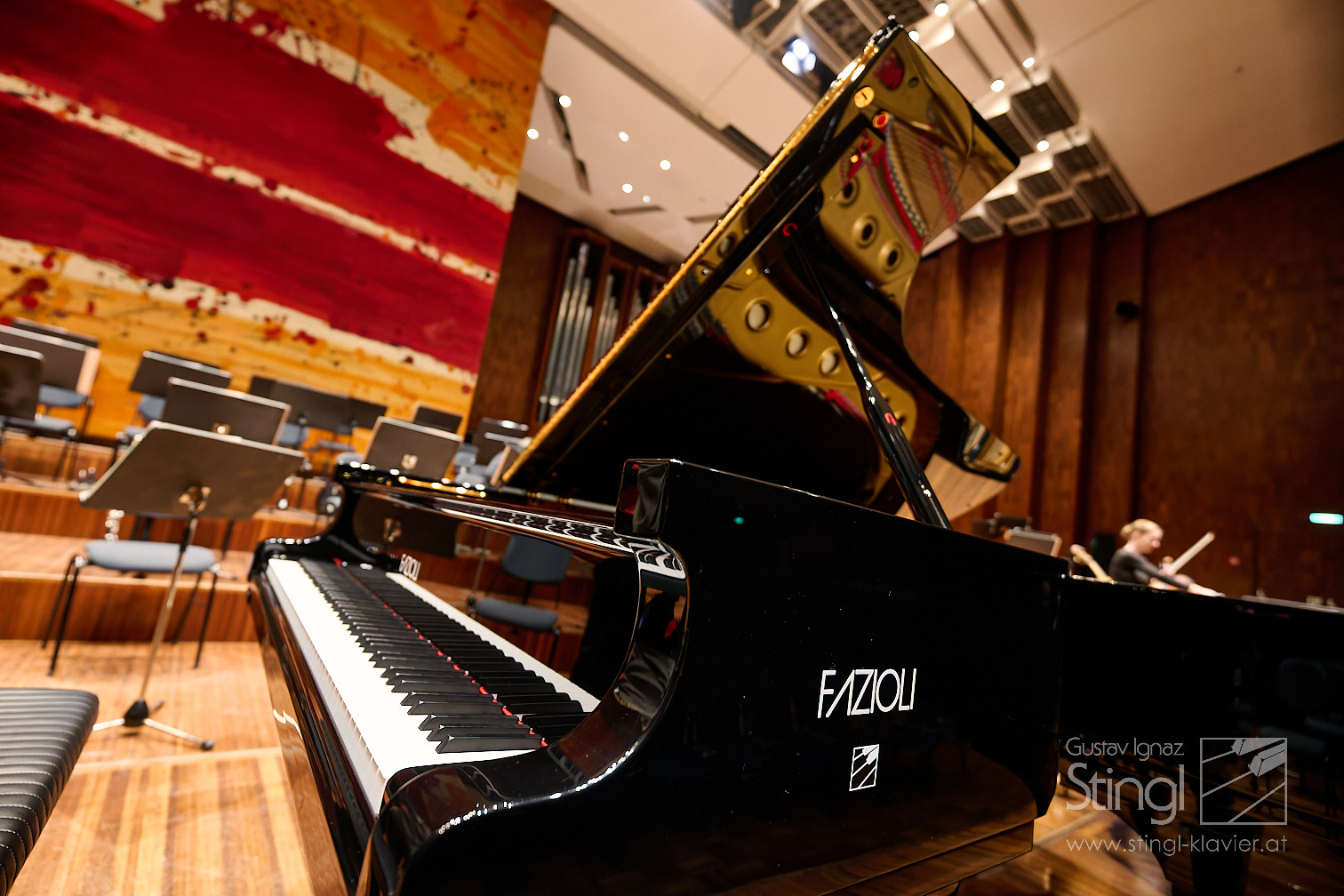 Unser FAZIOLI F278 für die Wiener Symphoniker